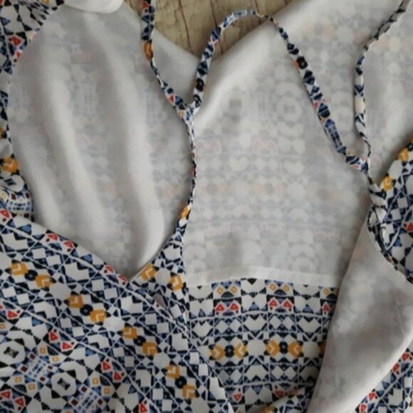 Beautiful Toned Resortwear Mozaic Print Cami Strappy Top - Picture 11 of 16